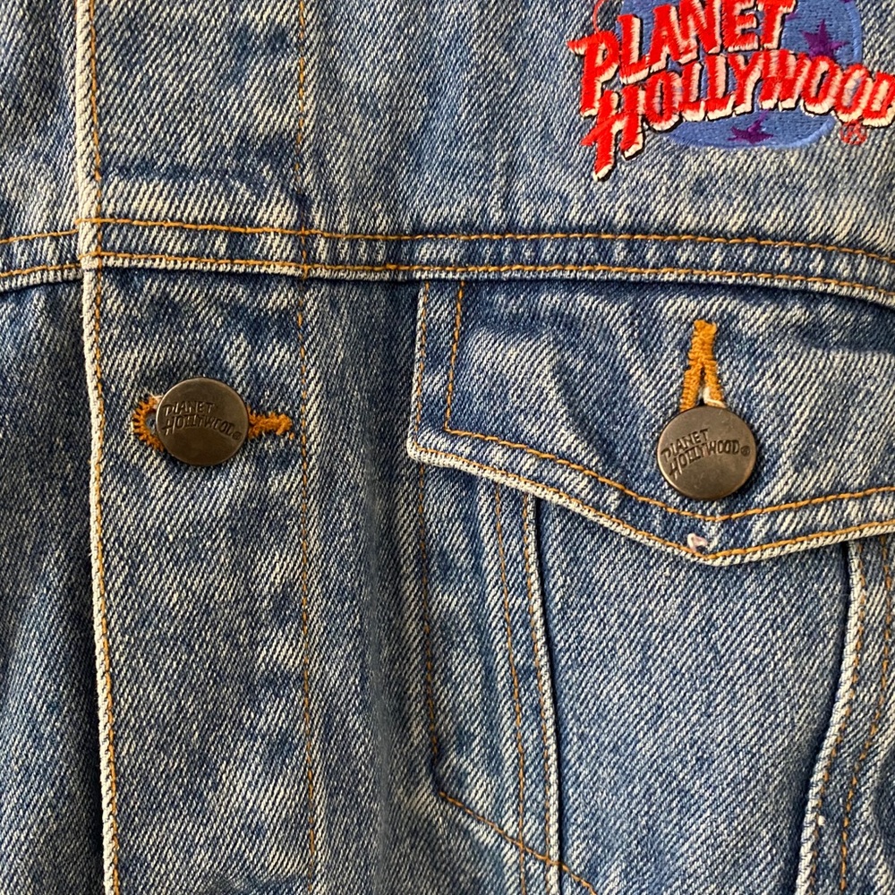 Vintage Planet Hollywood Lake Tahoe Denim Jacket - Picture 10 of 12